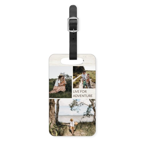 Rustic Gallery of Three Luggage Tag, Small, Multicolor