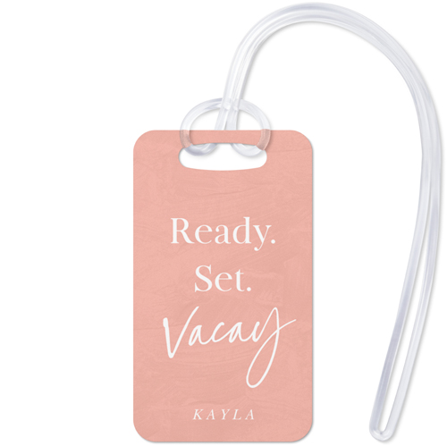 Ready Set Fly Luggage Tag, Small, Pink