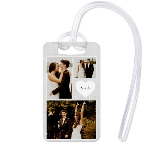 Travel Love Buddies Luggage Tag, Small, White