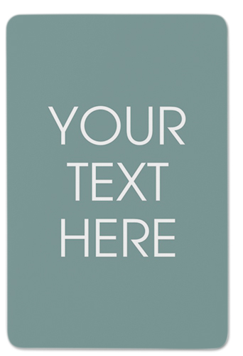 Your Text Here Portrait Metal Magnet, 2x3, Multicolor