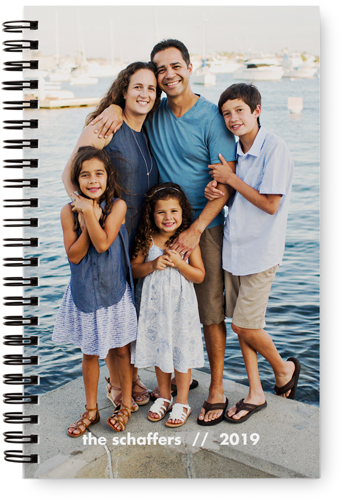 Family Photo Monthly Planner, White