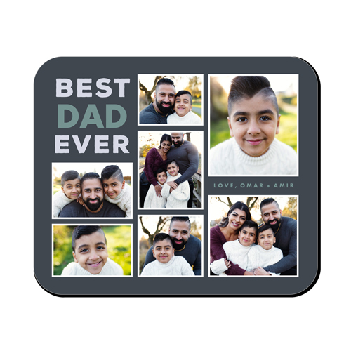 Boldest Best Ever Mouse Pad, Rectangle, Gray