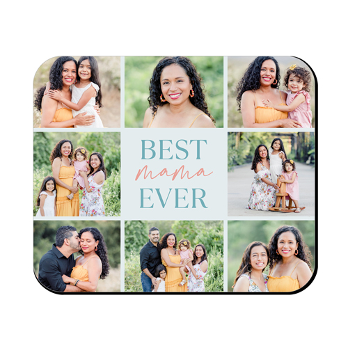 Gallery of Eight Text Mouse Pad, Rectangle, Multicolor
