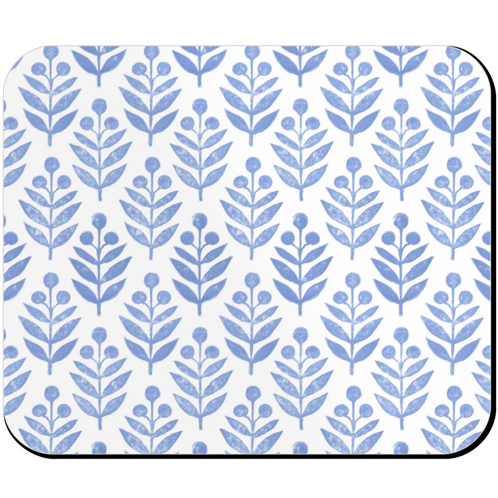 Lotti Quiet Mouse Pad, Rectangle, Blue, Light Blue