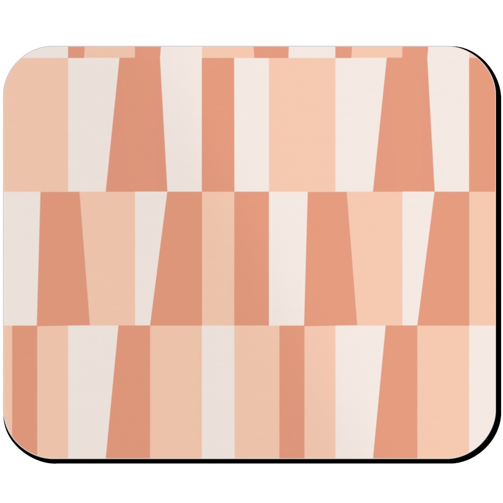 Collage Tiles - Orange Mouse Pad, Rectangle, Orange, Orange