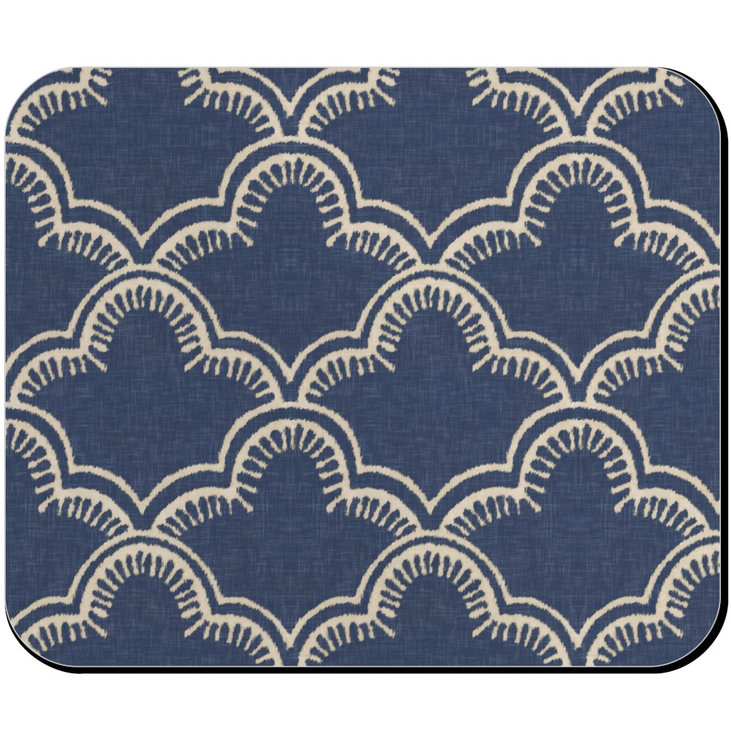 Tangier Mouse Pad, Rectangle, Blue, Gray