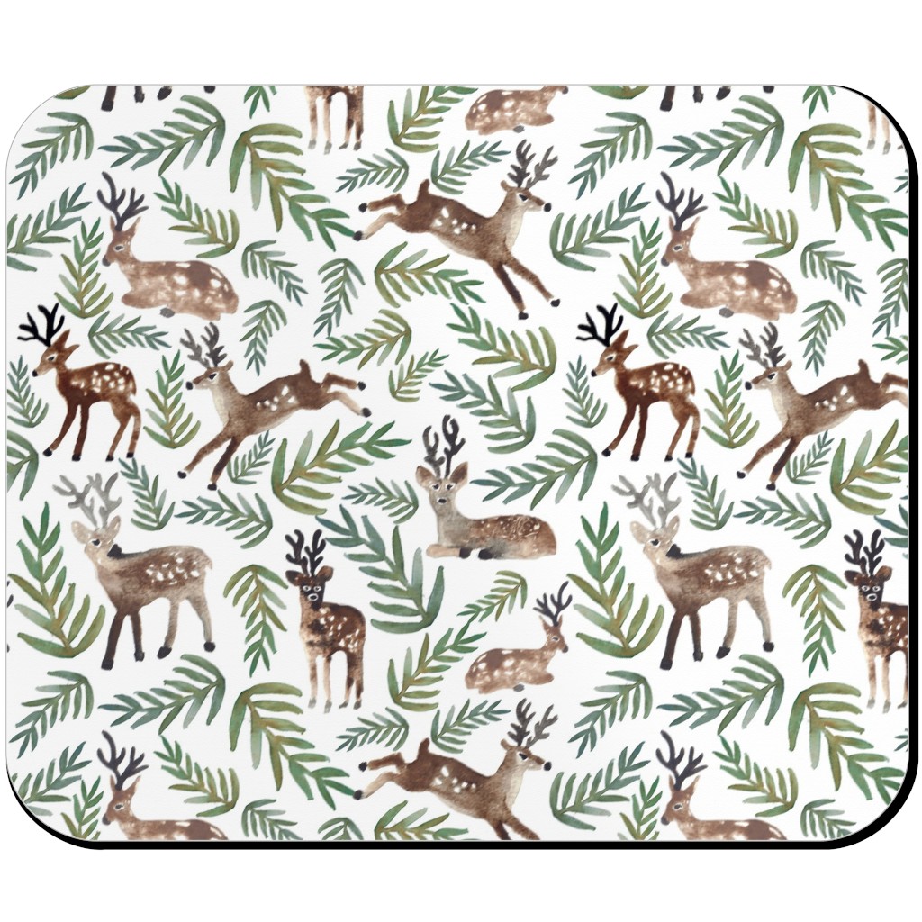 Loved Dearly - Green and Brown Mouse Pad, Rectangle Ornament, Green