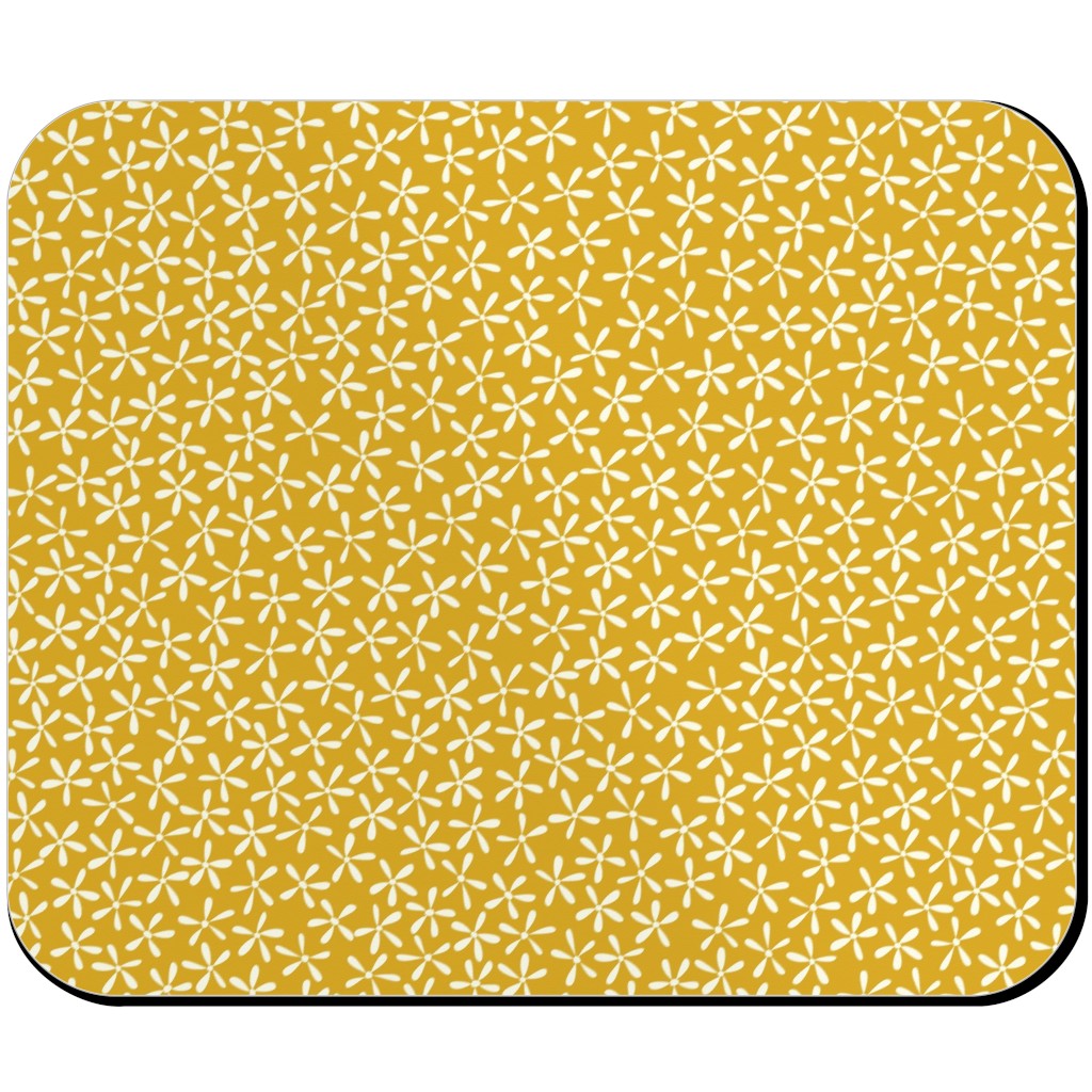 Hellow Spring - Mustard Yellow Mouse Pad, Rectangle, Yellow