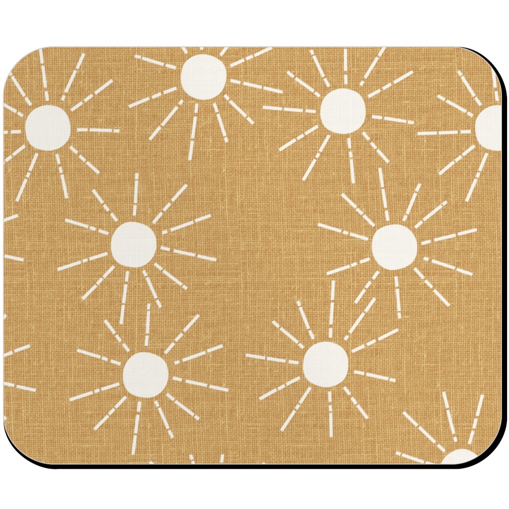 Summer Sunshine - Mustard Yellow Mouse Pad, Rectangle, Yellow