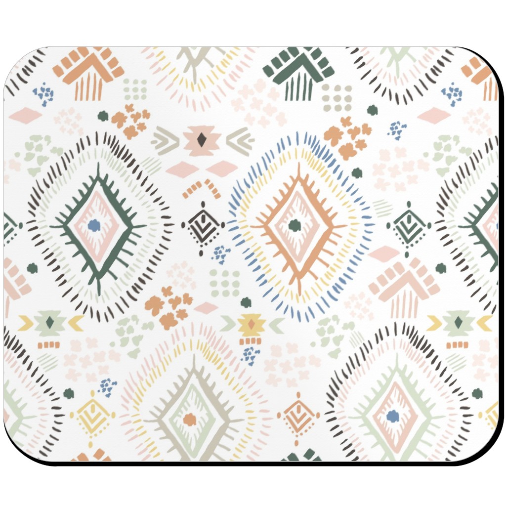 Modern Aztec - Multi Mouse Pad, Rectangle, Multicolor