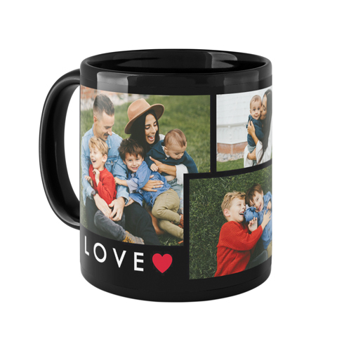 Modern Love Mug, Black,  , 11oz, Red