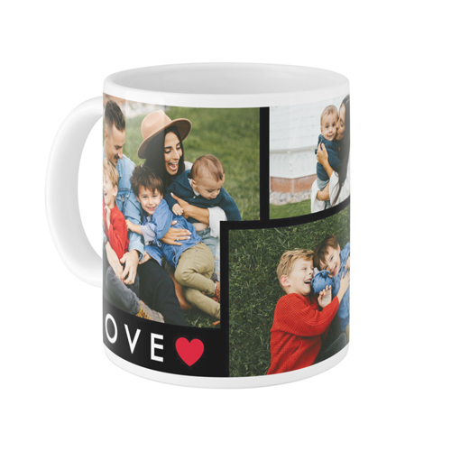 Modern Love Mug, White,  , 11oz, Red