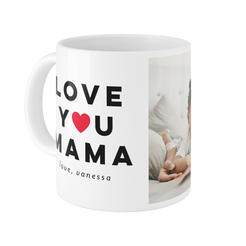 Modern Love You Mug, White,  , 11oz, Red