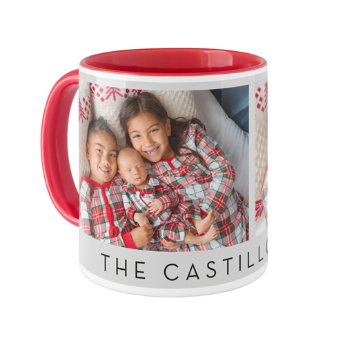Gallery of Two Banner Mug, Red,  , 11oz, Multicolor