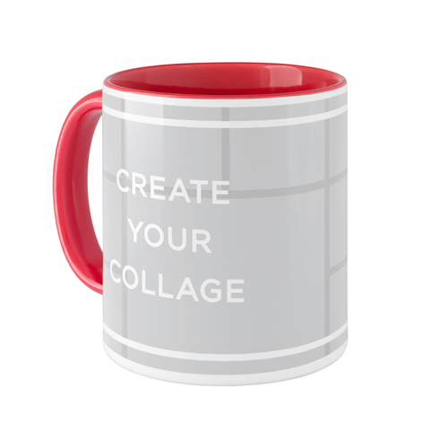 Create a Collage Mug, Red,  , 11oz, Multicolor