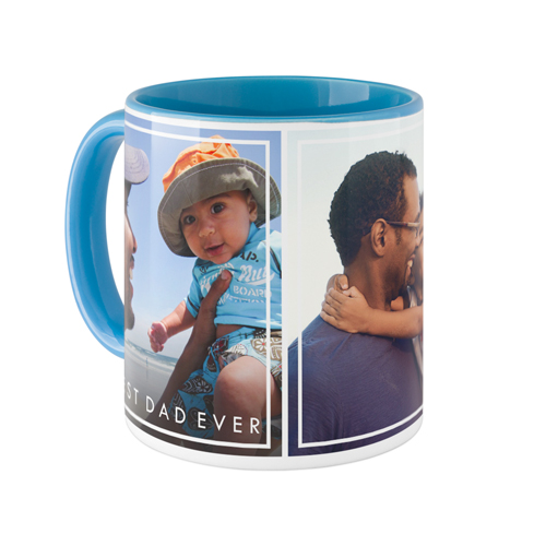 Simple Frames Mug, Light Blue, , 11oz, White, white