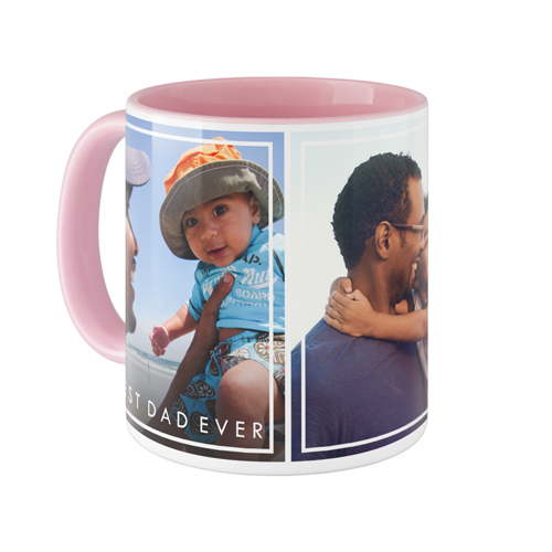 Simple Frames Mug, Pink, , 11oz, White, white