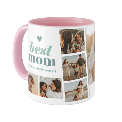 Best Mom Filmstrip Mug, Pink,  , 11oz, Blue