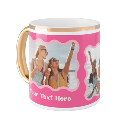 Pink And Gold Mugs
