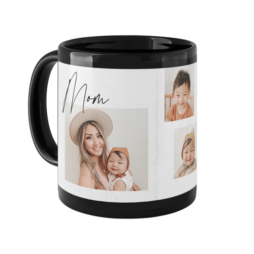 XOXO Mom Mug, Black,  , 11oz, White