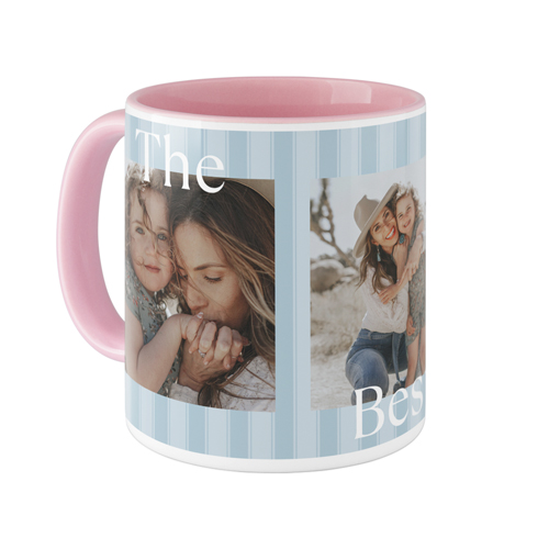 The Best Mom Mug, Pink, , 11oz, Blue, celeste