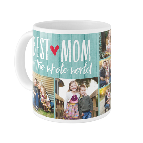Best Mom Mug, White,  , 11oz, Blue