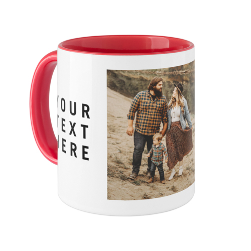Gallery of Two Text Mug, Red,  , 11oz, Multicolor