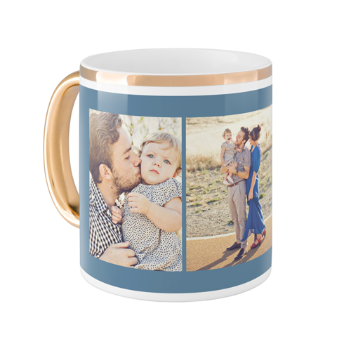 Gallery of Four Mug, Gold Handle,  , 11oz, Multicolor