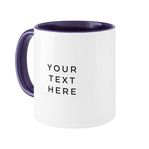 Your Text Here Mug, Blue,  , 11oz, Multicolor