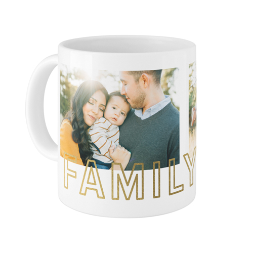 Contemporary Family Collage Mug, White,  , 11oz, White
