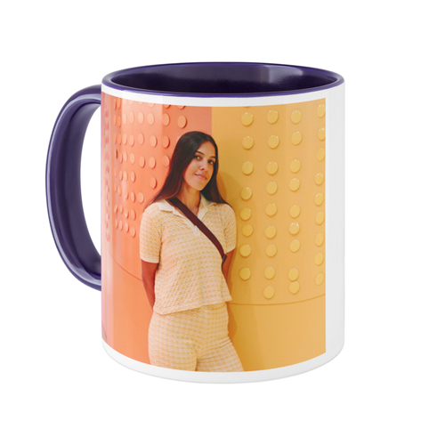 Gallery of One Text Mug, Blue, , 11oz, Multicolor, multi