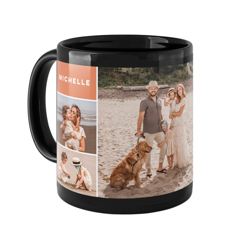 Monogram Memories Mug, Black,  , 11oz, Blue