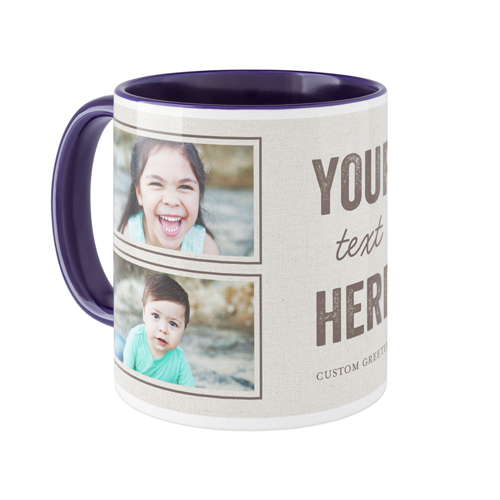 Your Own Words Mug, Blue,  , 11oz, Gray