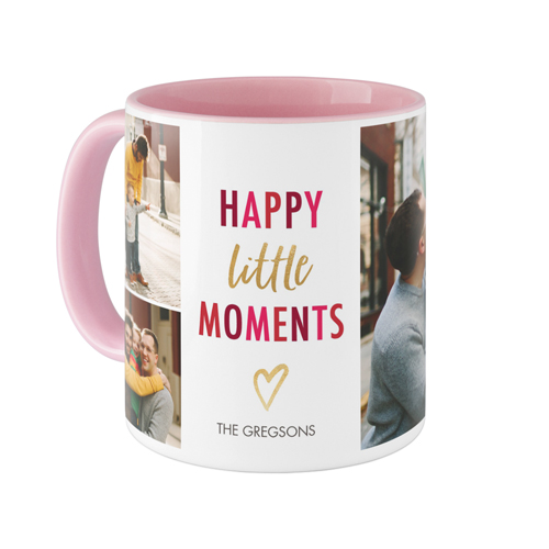 Little Heart Moments Mug, Pink,  , 11oz, White