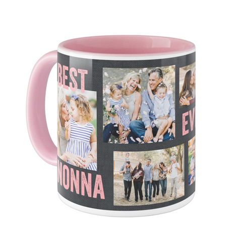 Best Ever Collage Mug, Pink,  , 11oz, Pink