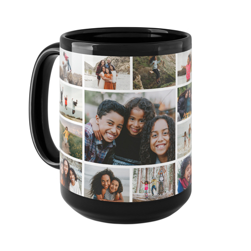 Photo Gallery Border Mug, Black,  , 15oz, Multicolor