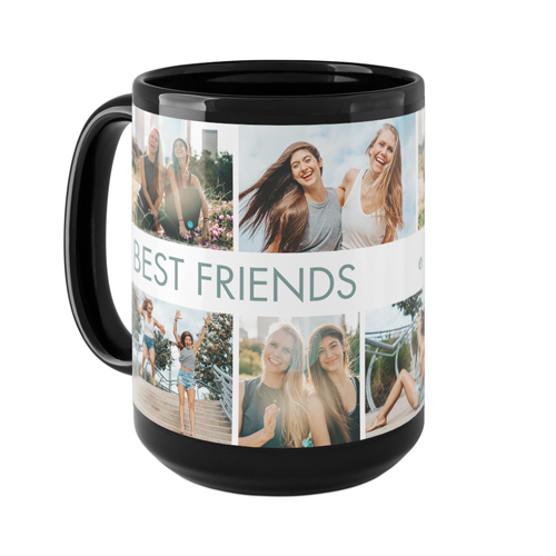 Gallery of Eight Banner Mug, Black,  , 15oz, Multicolor