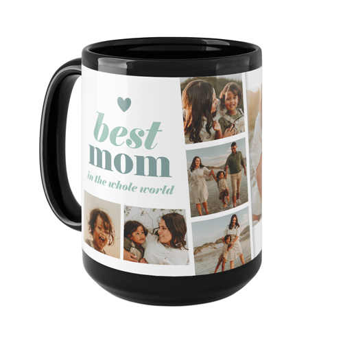 Best Mom Filmstrip Mug, Black,  , 15oz, Blue