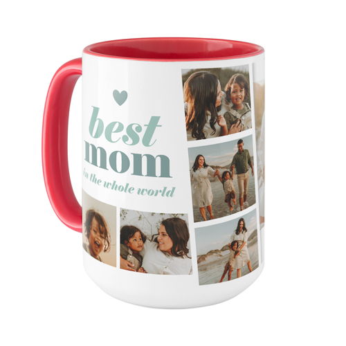 Best Mom Filmstrip Mug, Red, , 15oz, Blue, cedar