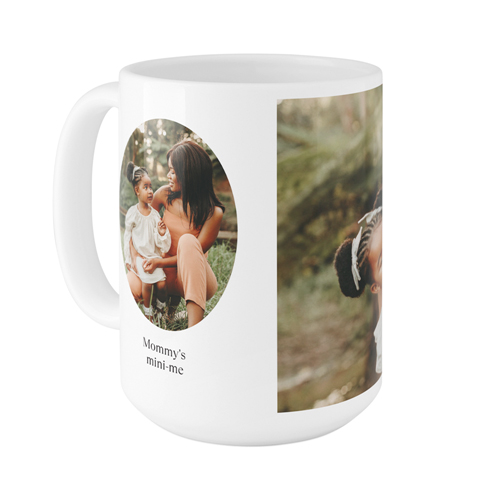 Oval Vignette Mug, White,  , 15oz, White