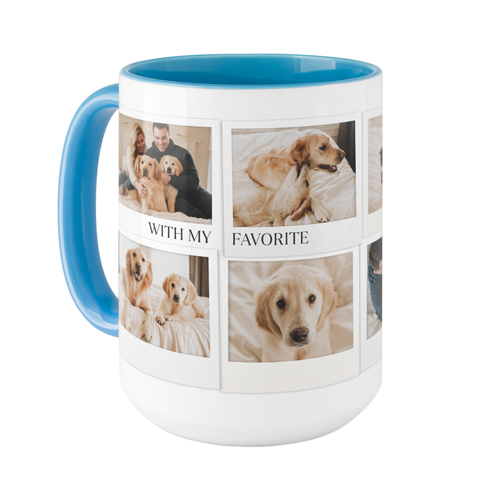 Photo Memories Mug, Light Blue, , 15oz, White, white