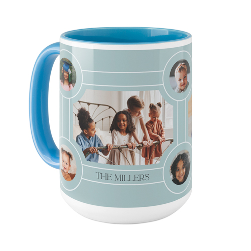 Vintage Family Tree Mug, Light Blue, , 15oz, Blue, oasis