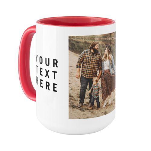 Gallery of Two Text Mug, Red,  , 15oz, Multicolor