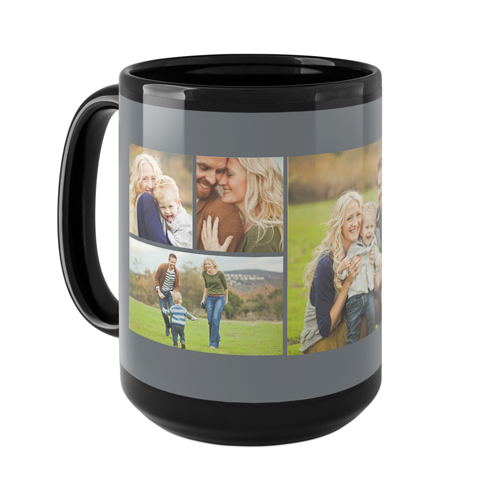 Gallery of Six Mug, Black, , 15oz, Multicolor, multi