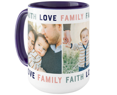 faith love family mug
