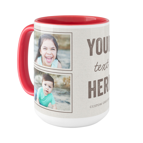 Your Own Words Mug, Red,  , 15oz, Gray