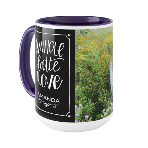 Whole Latte Love Mug, Blue,  , 15oz, Black