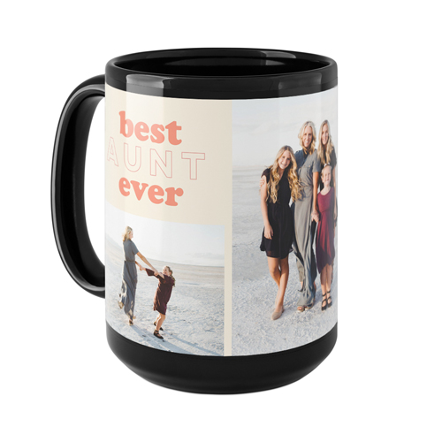 Best Aunt Ever Mug, Black,  , 15oz, Beige