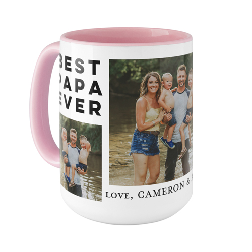 Gallery of Four Text Mug, Pink, , 15oz, Multicolor, multi