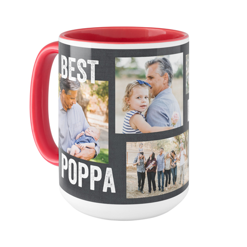 Best Ever Collage Mug, Red,  , 15oz, Gray